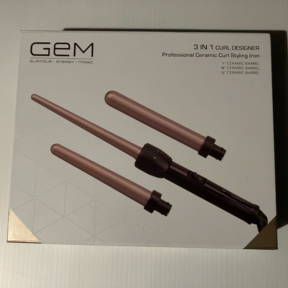 GEM 3-in-1 Curl Designer - Rose and Black